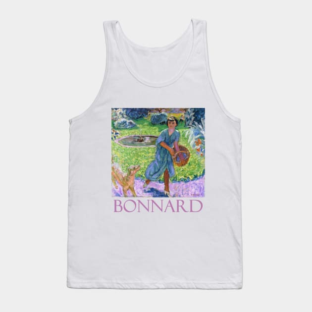 Girl Playing with a Dog by Pierre Bonnard Tank Top by Naves